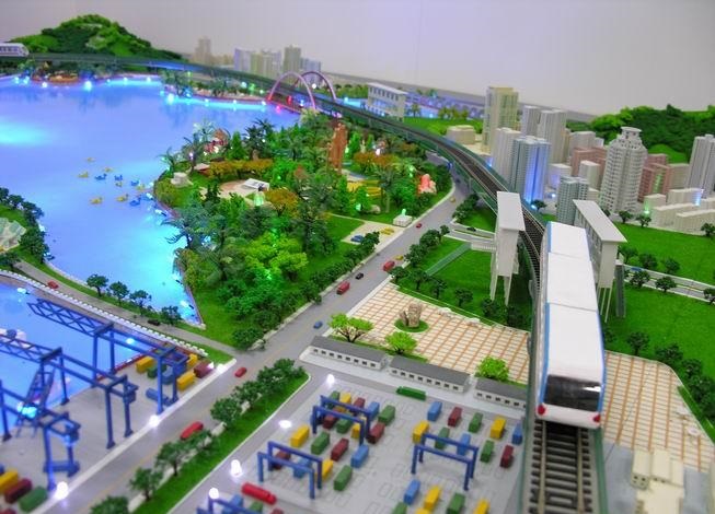 荥经县港口沙盘